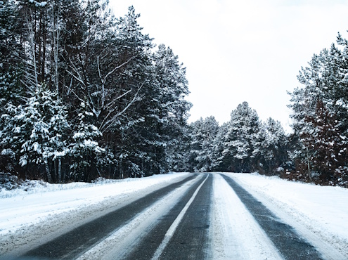 Cómo conducir con hielo en el asfalto