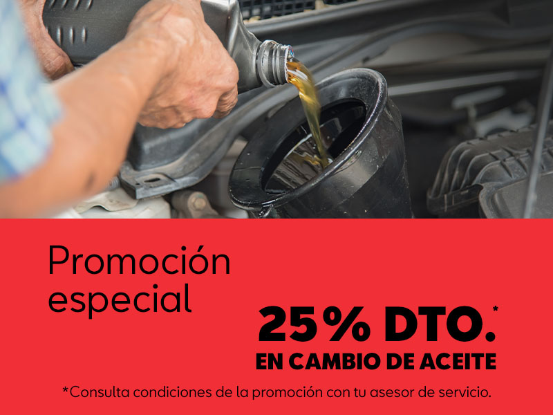 25% de descuento en cambio de aceite SEAT en Surmoción