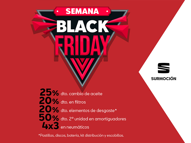 Semana Black Friday: descuentos especiales en mantenimiento y recambios