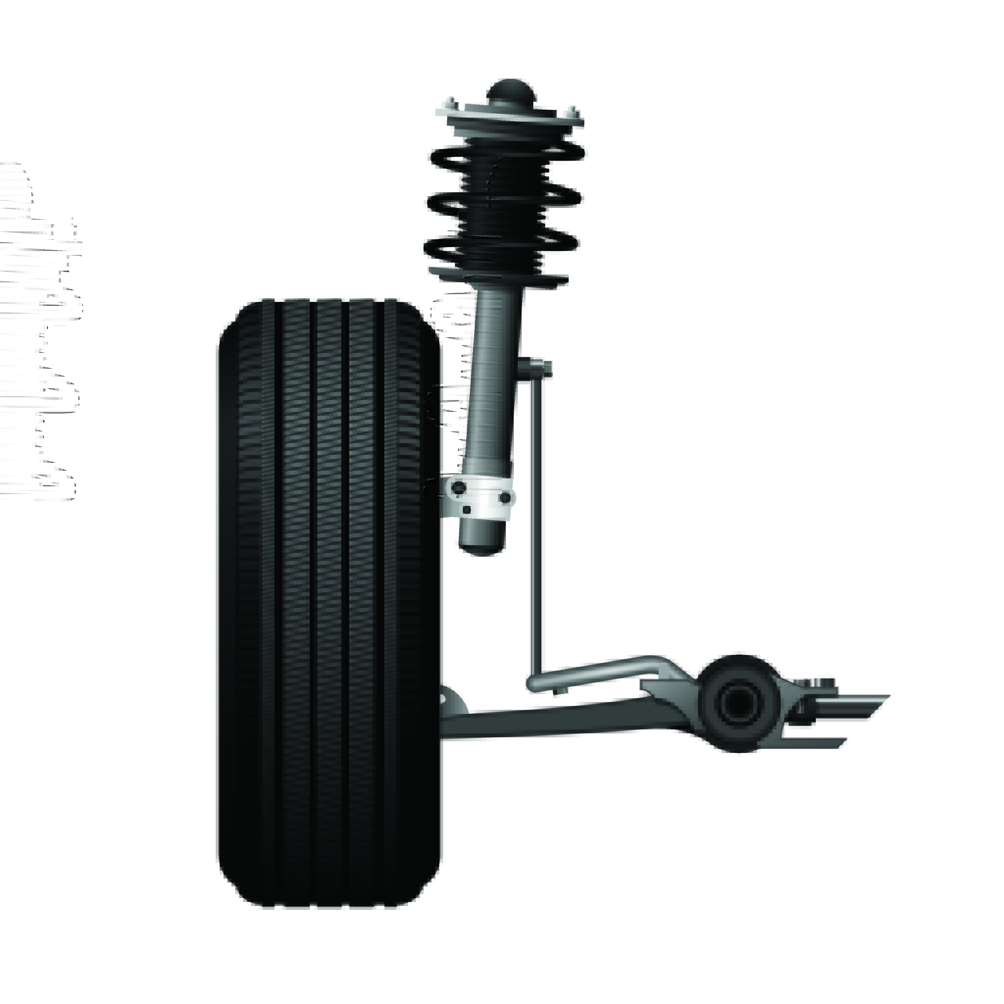 Piezas de los amortiguadores de los coches